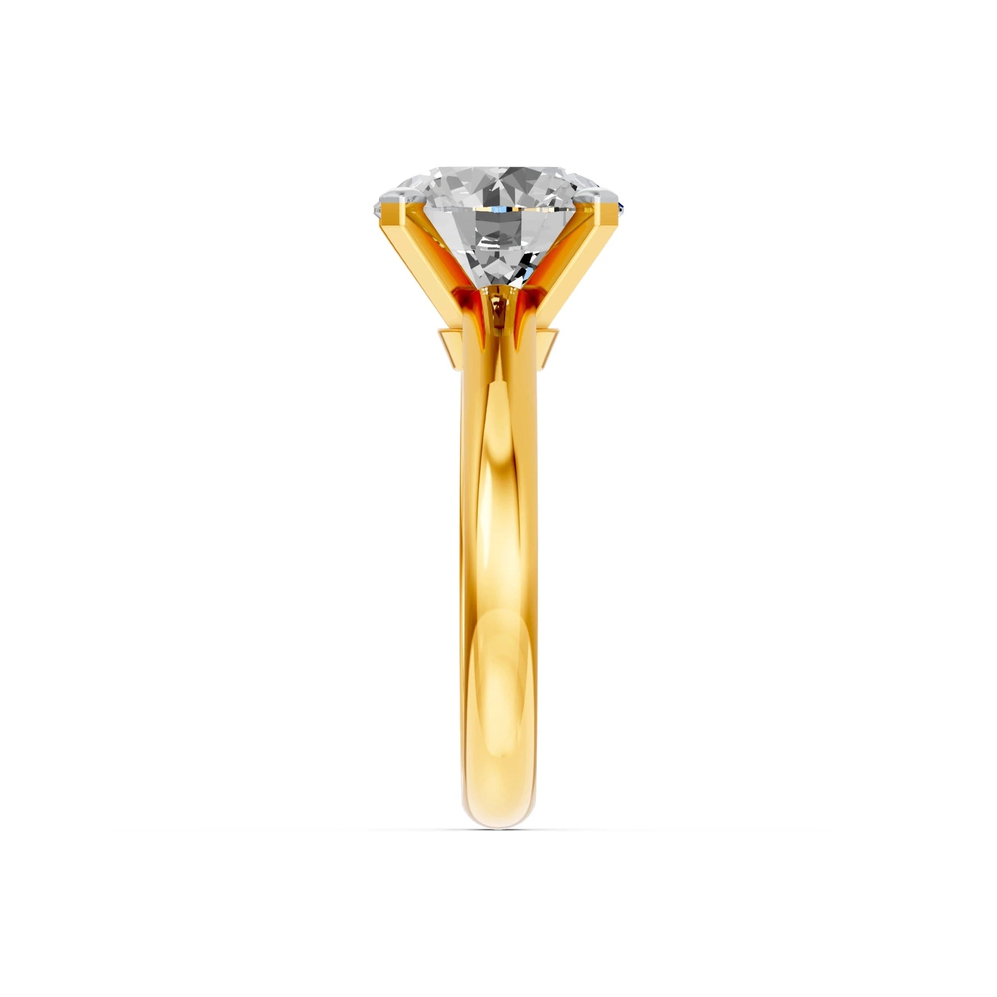 Ronde solitaire verlovingsring Classic · 4.0 ct.