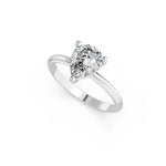 Peervormige solitaire verlovingsring Classic · 2.0 ct.