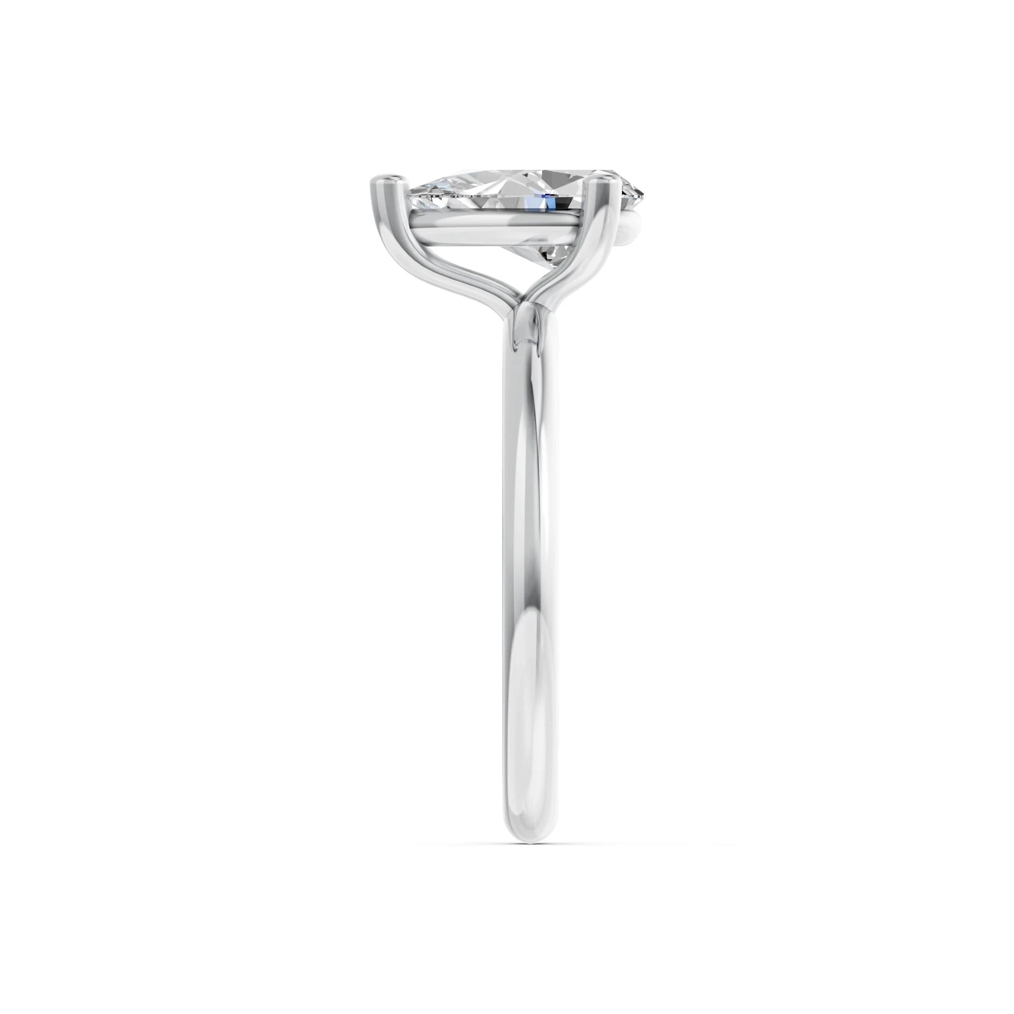 Peervormige solitaire verlovingsring Classic · 2.0 ct.