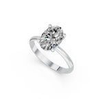 Ovale solitaire verlovingsring Classic · 2.0 ct.