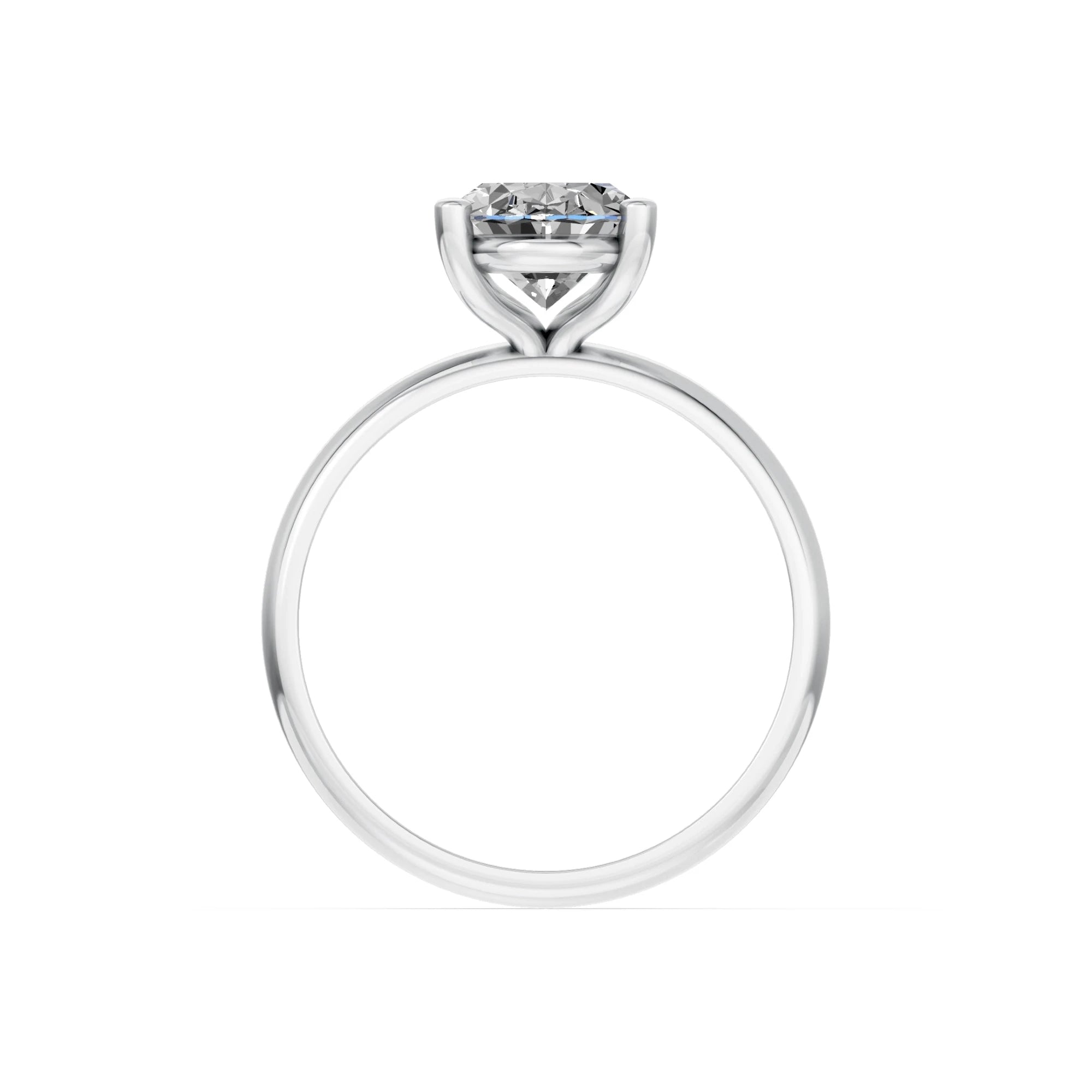 Ovale solitaire verlovingsring Classic · 2.0 ct.