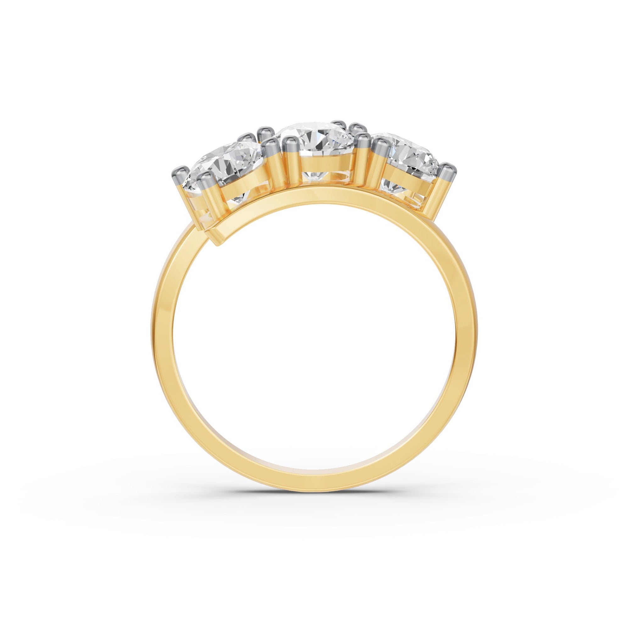 Ronde trilogie verlovingsring · 2.25 ct.