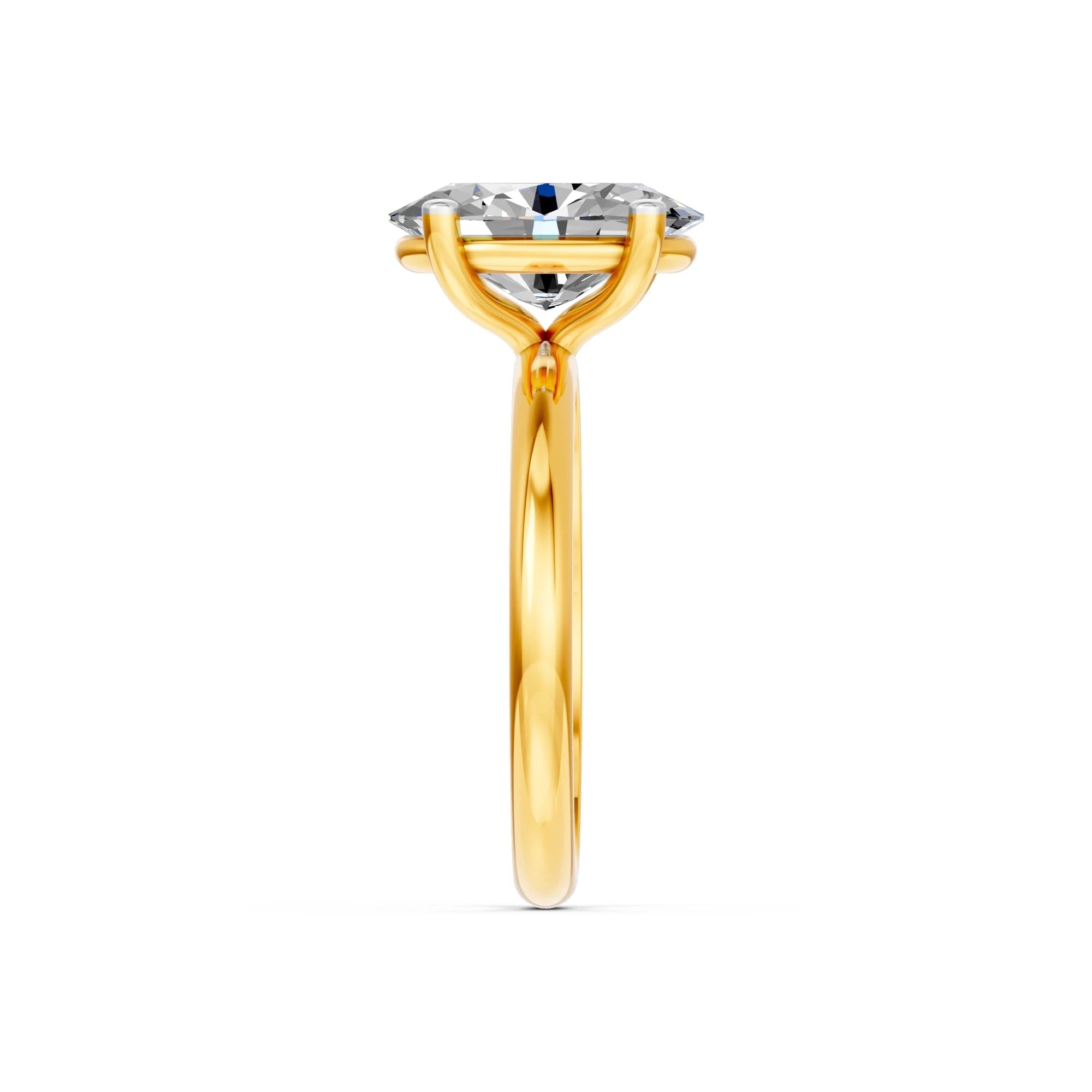 Ovale solitaire verlovingsring Classic · 2.0 ct.