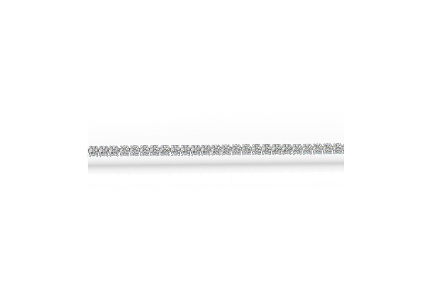 Tennisarmband 14k witgoud met 4,5 karaat diamant