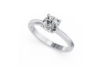 Solitaire ring 14k witgoud met 1,5 karaat diamant