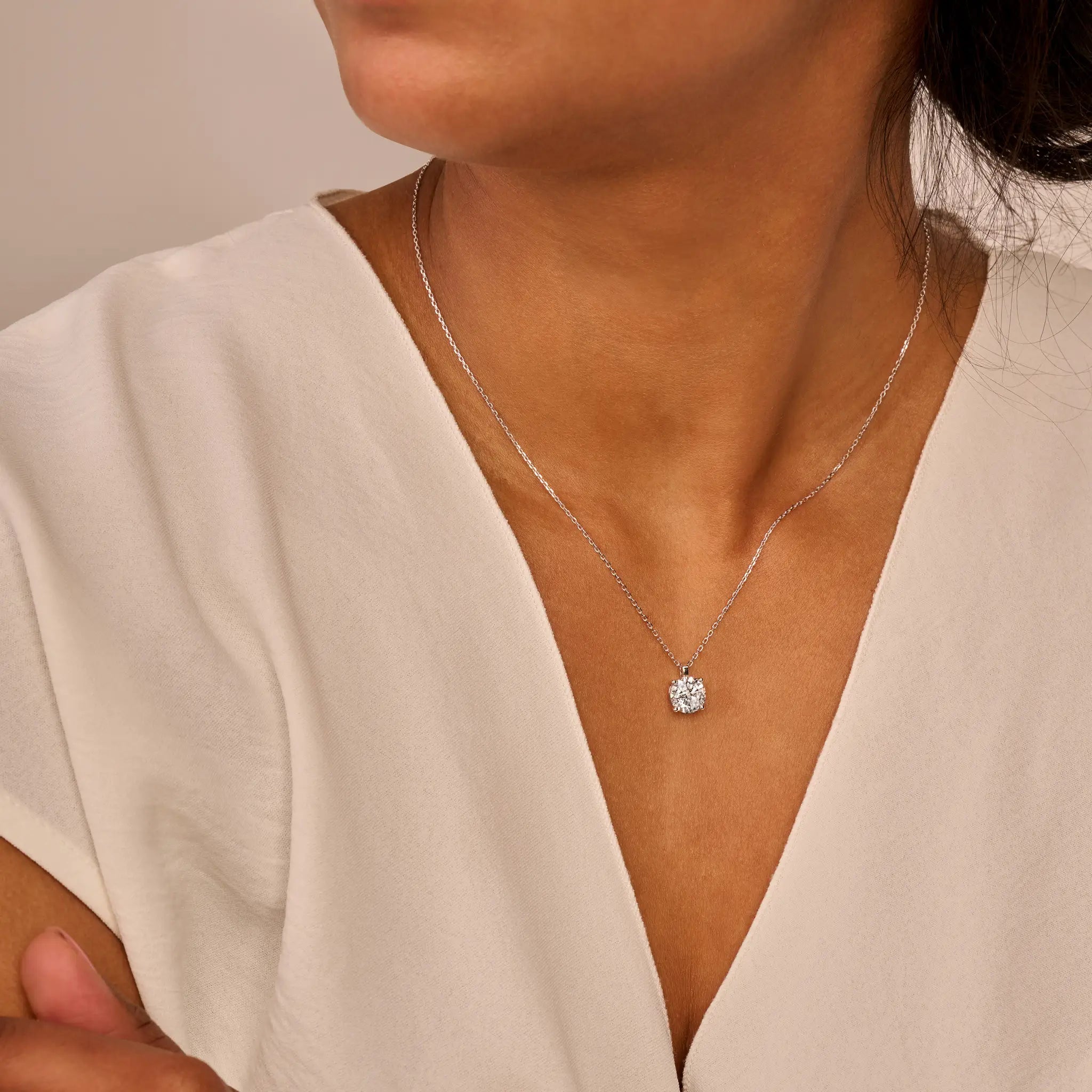 Solitaire collier · 2.0 ct.
