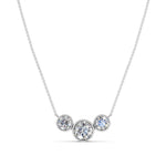 Bezel trio collier horizontaal · 1.6 ct.