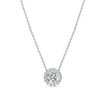 Halo collier · Rond · 1.8 ct.