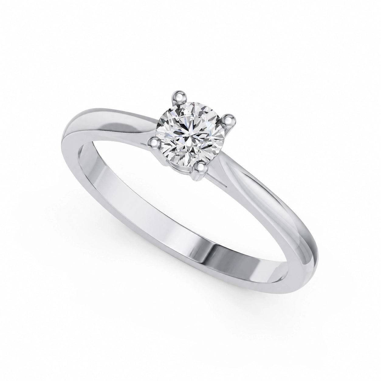 Ronde solitaire verlovingsring Classic · 0.5 ct.