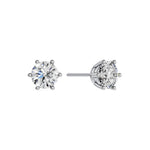 Solitaire Oorstekers 6-Poots · 2.0 ct.
