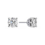 Solitaire Oorbellen 4-Poots · 2.5 ct.