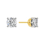 Solitaire Oorbellen 4-Poots · 2.0 ct.