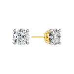 Solitaire Oorbellen 4-Poots · 2.5 ct.