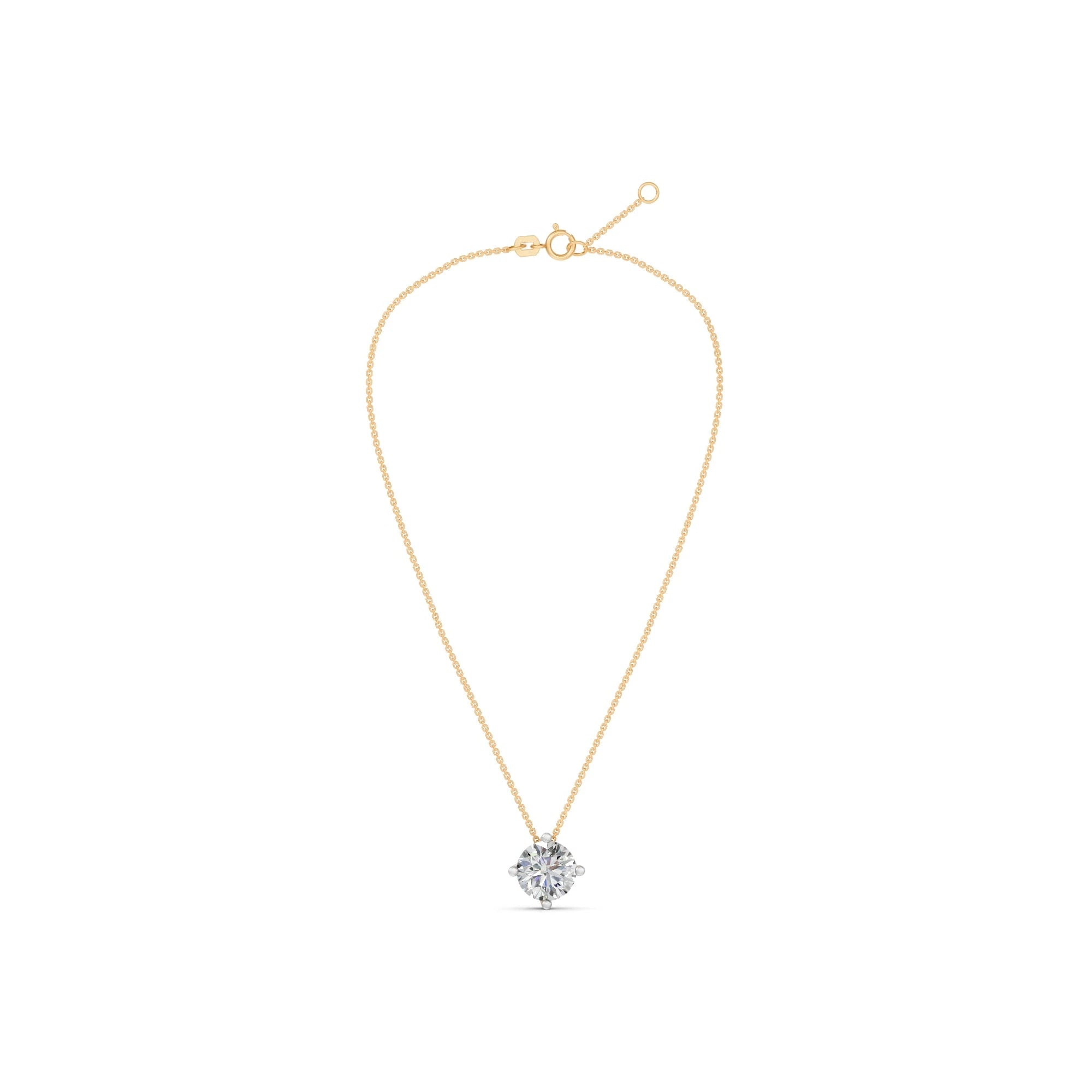 Solitaire collier · 3.0 ct.