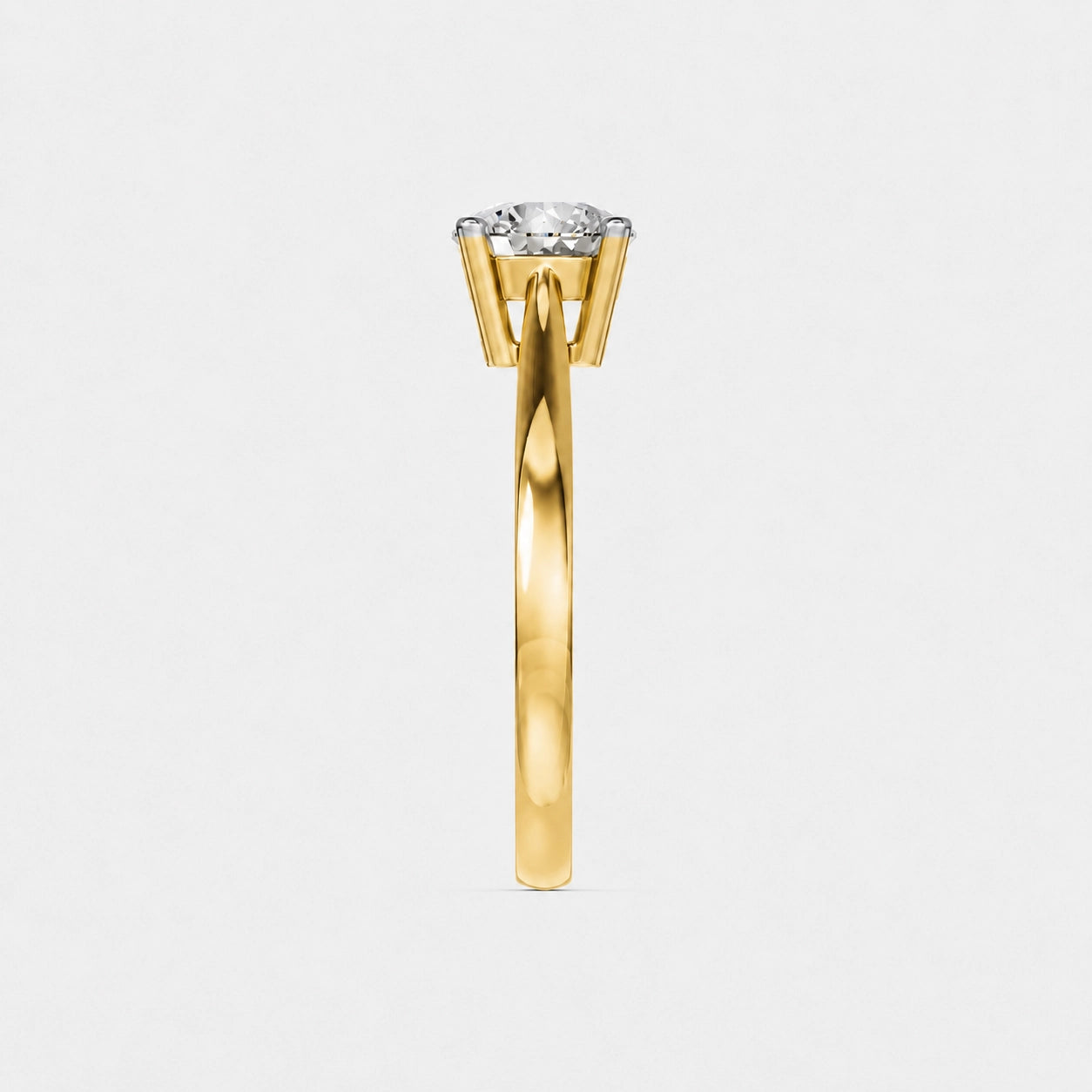 Ronde solitaire verlovingsring Classic · 0.5 ct.