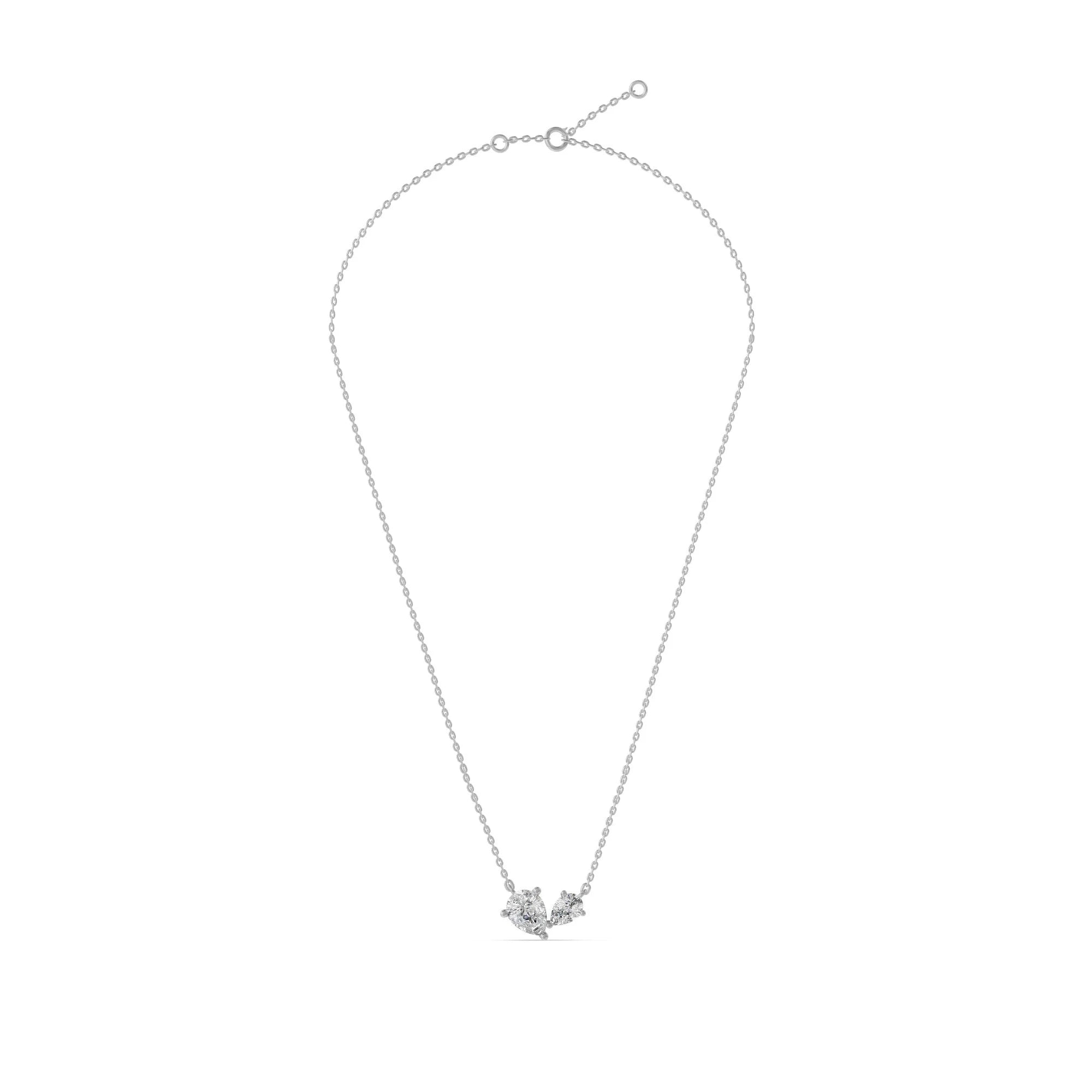 Toi et Moi collier · 1.1 ct.