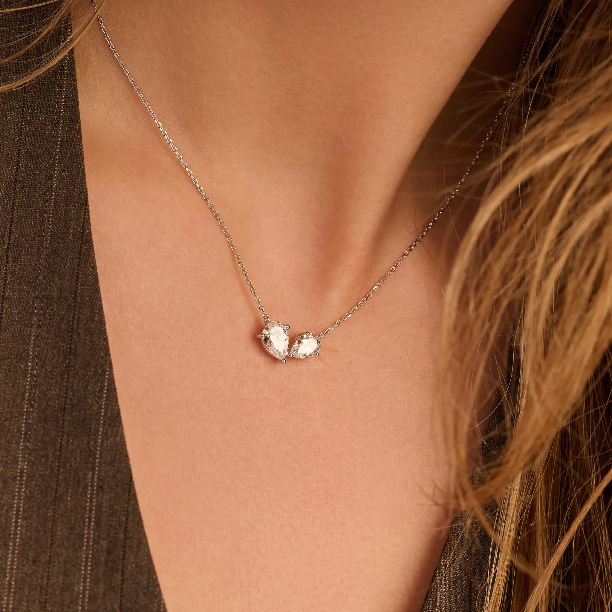 Toi et Moi collier · 2.0 ct.