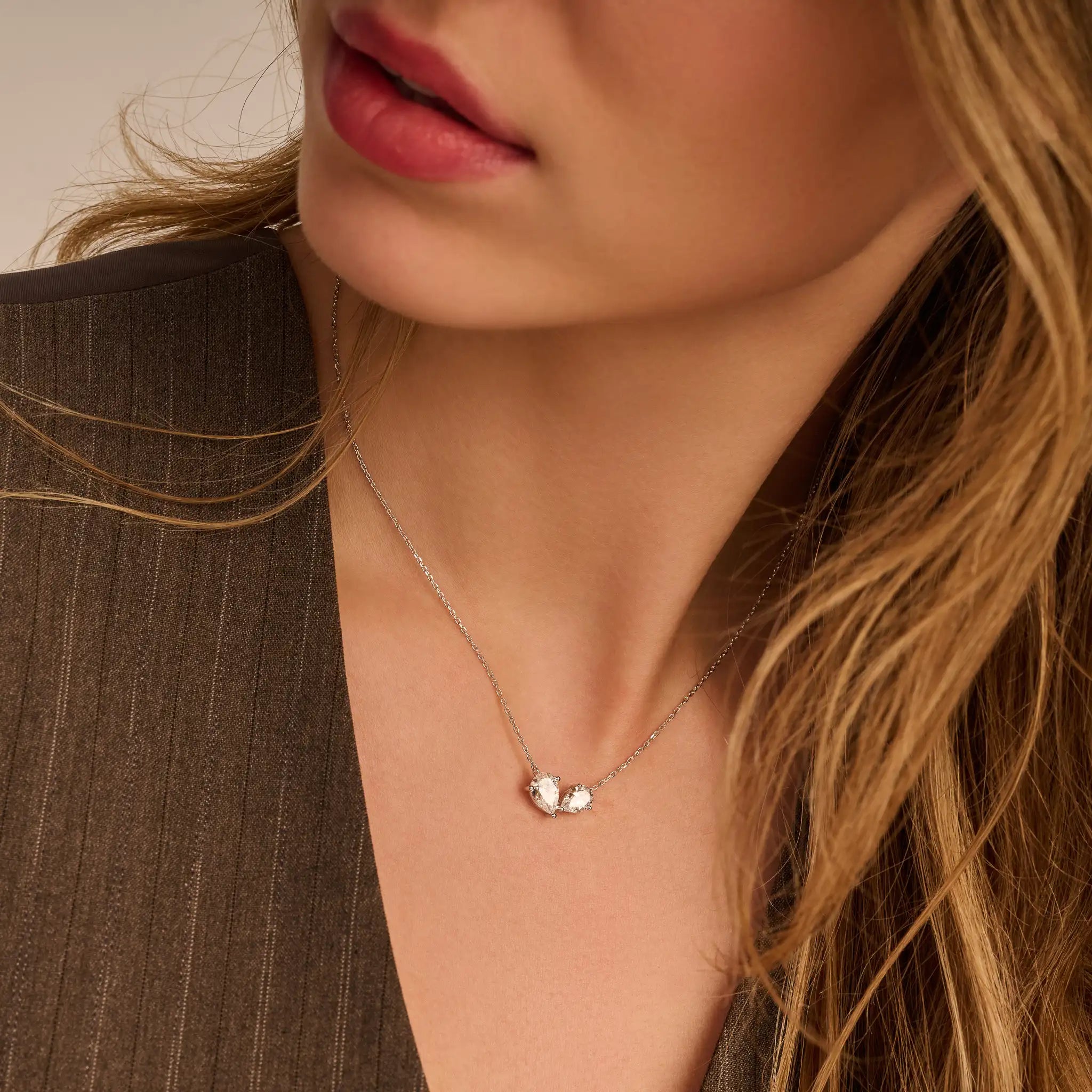 Toi et Moi collier · 2.0 ct.