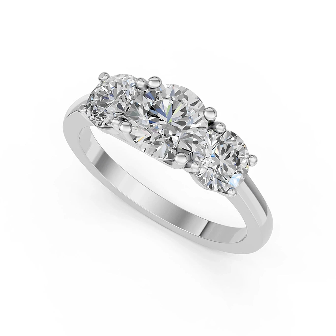 Ronde trilogie verlovingsring · 2.0 ct.