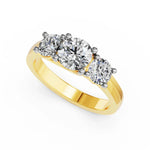 Ronde trilogie verlovingsring · 2.5 ct.