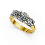 Ronde trilogie verlovingsring · 3.0 ct.