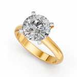 Ronde solitaire verlovingsring Classic · 4.0 ct.