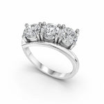 Ronde trilogie verlovingsring · 2.25 ct.