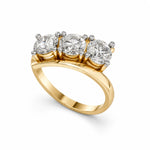 Ronde trilogie verlovingsring · 2.25 ct.