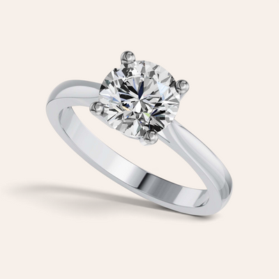 Ronde solitaire verlovingsring Classic · 2.0 ct.