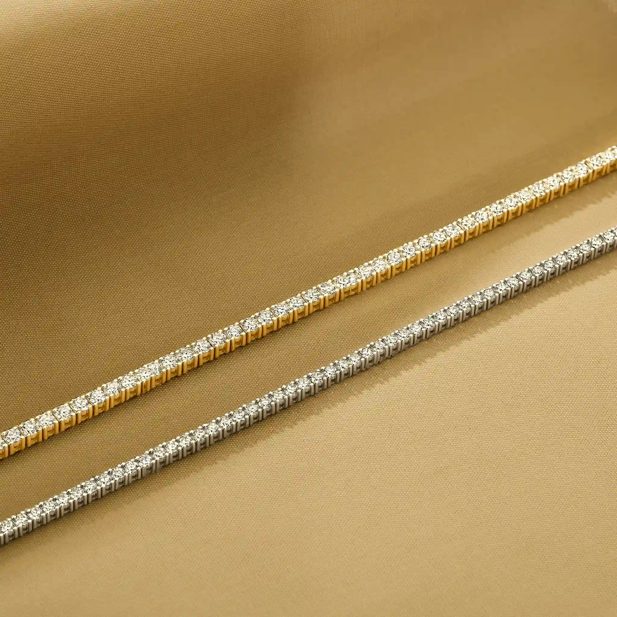 Louèn Diamonds collectie armbanden in 14k goud met lab grown diamanten