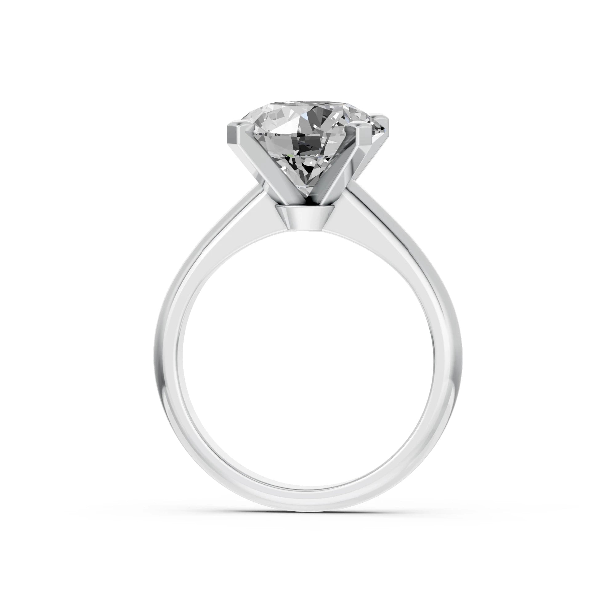 Ronde solitaire verlovingsring Classic · 4.0 ct.