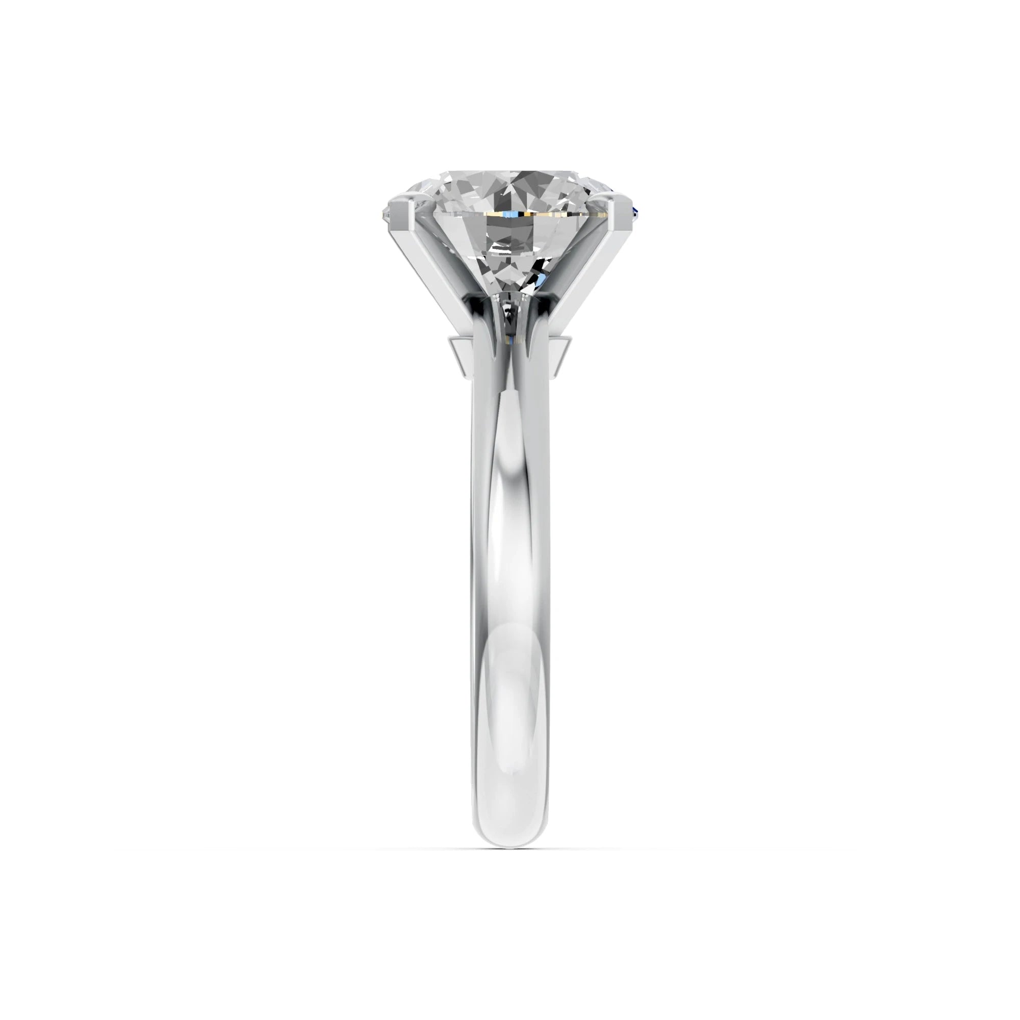 Ronde solitaire verlovingsring Classic · 4.0 ct.