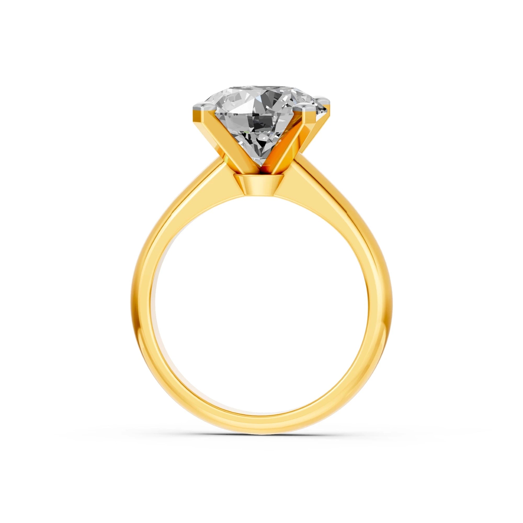 Ronde solitaire verlovingsring Classic · 4.0 ct.