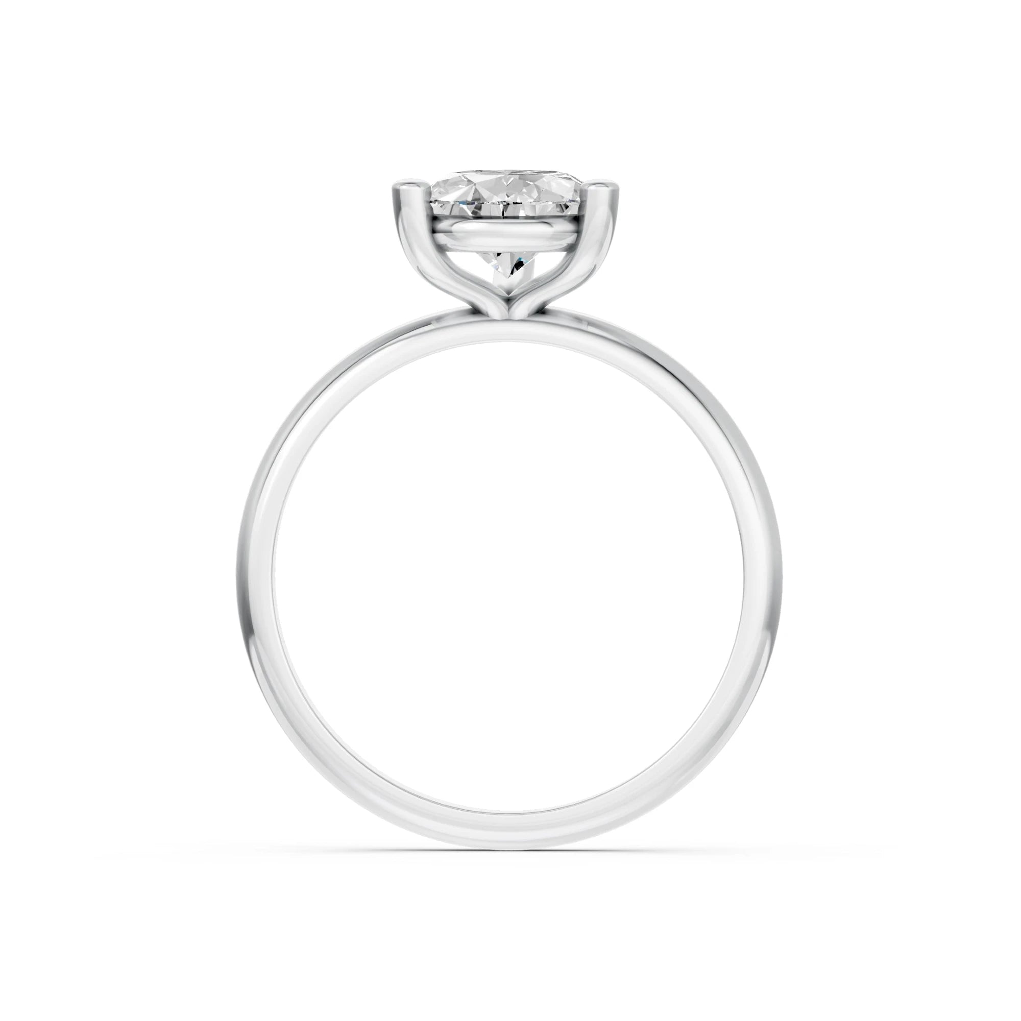 Peervormige solitaire verlovingsring Classic · 2.0 ct.