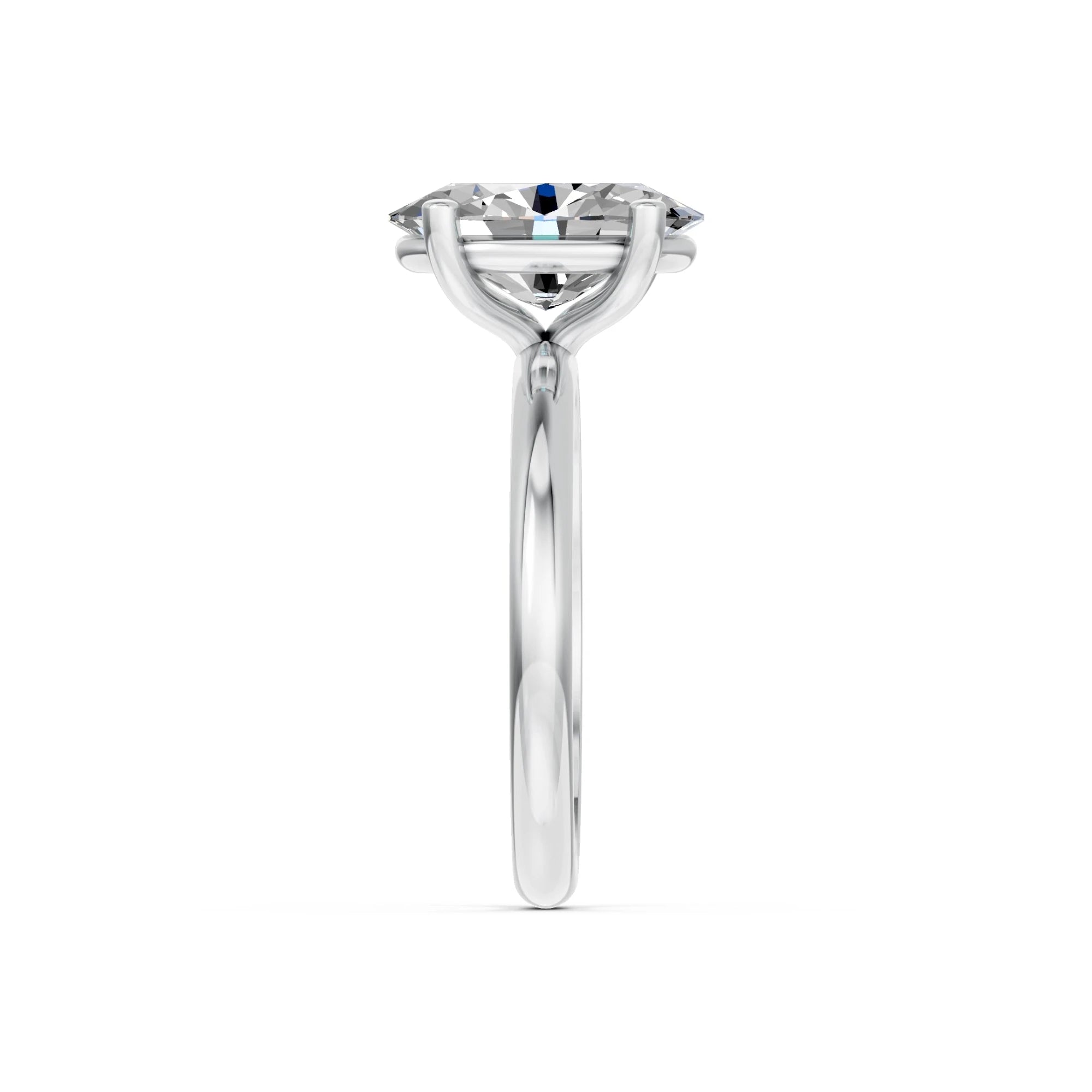 Ovale solitaire verlovingsring Classic · 2.0 ct.