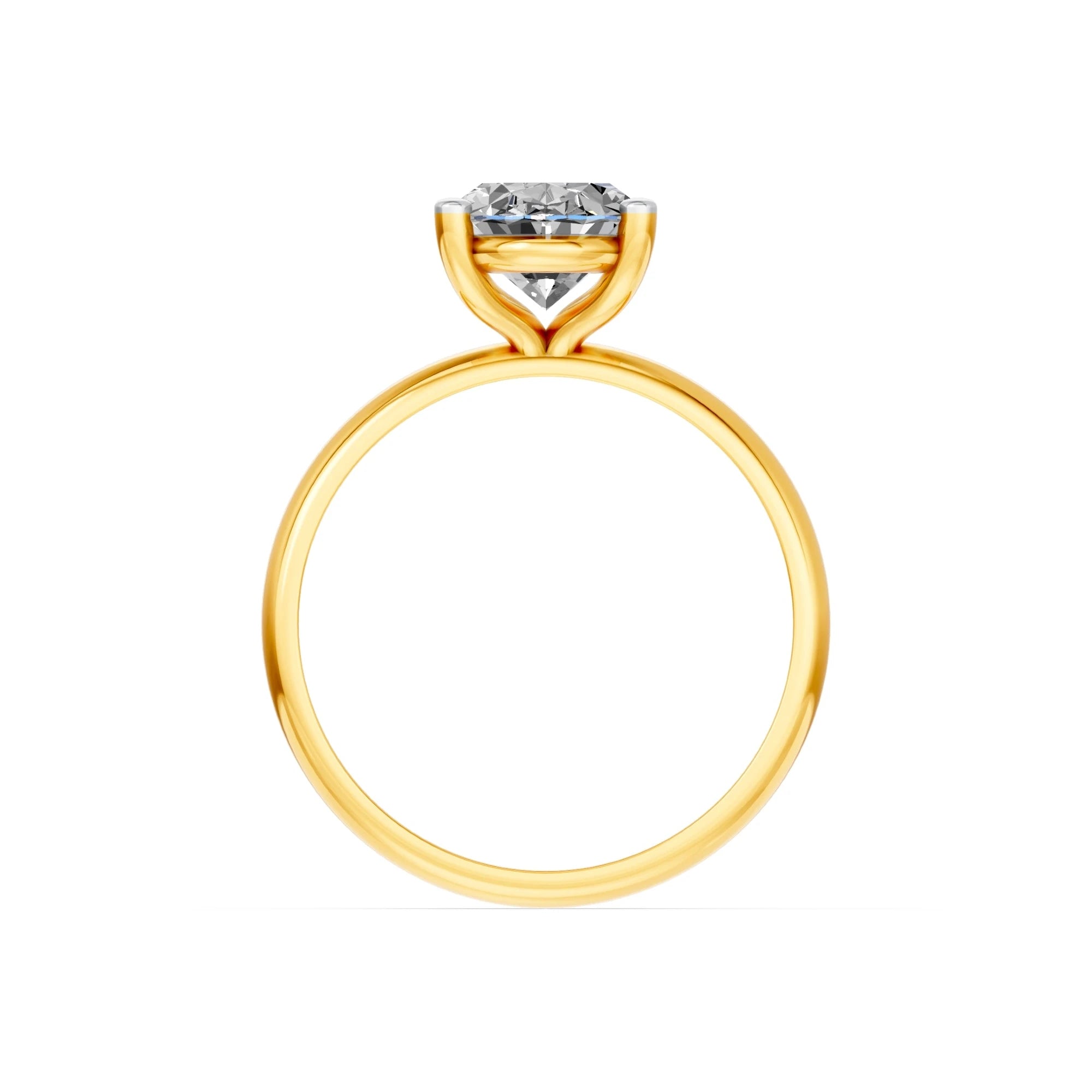 Ovale solitaire verlovingsring Classic · 2.0 ct.