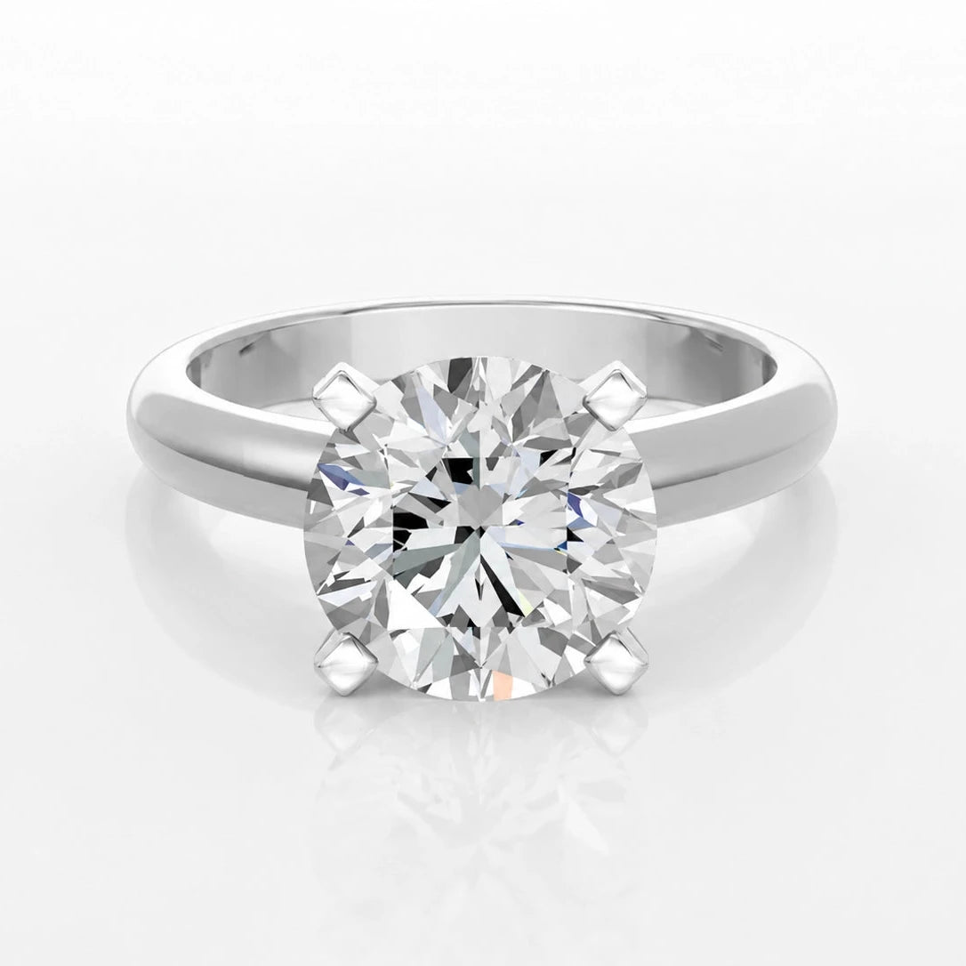 Ronde solitaire verlovingsring Classic · 4.0 ct.