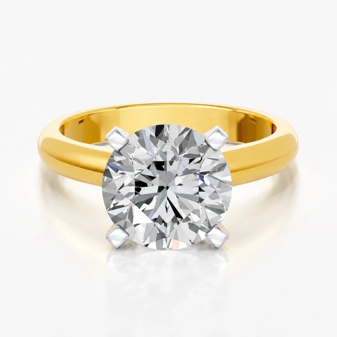 Ronde solitaire verlovingsring Classic · 4.0 ct.
