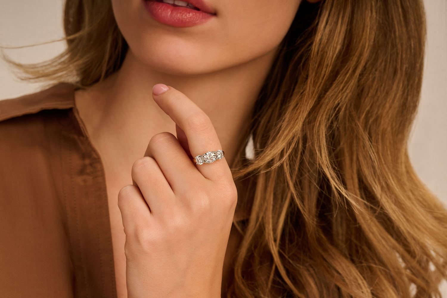 Trilogie Ring · 2.5 ct · 14k Geelgoud