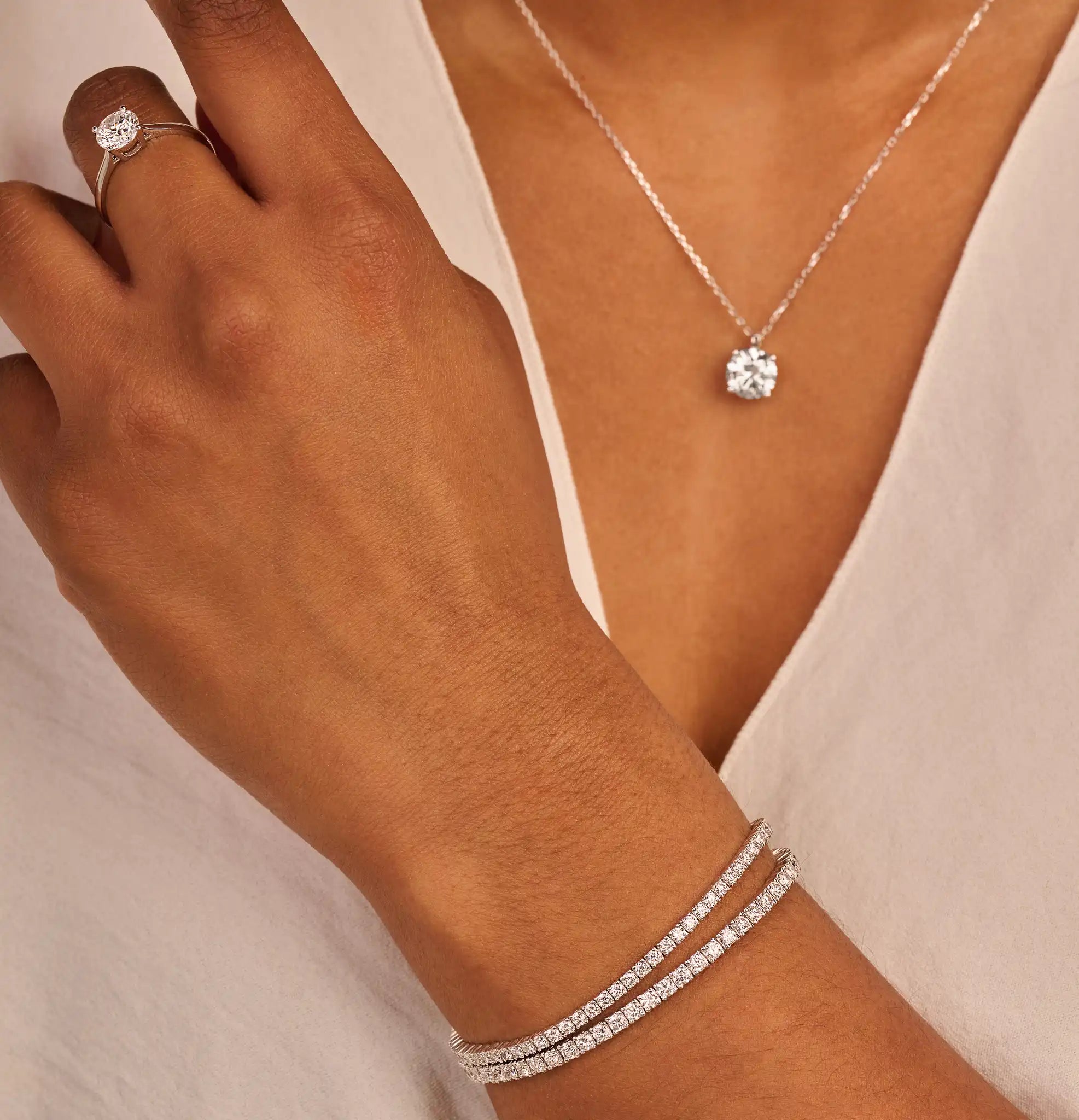 Tennisarmband · 3.2 ct.