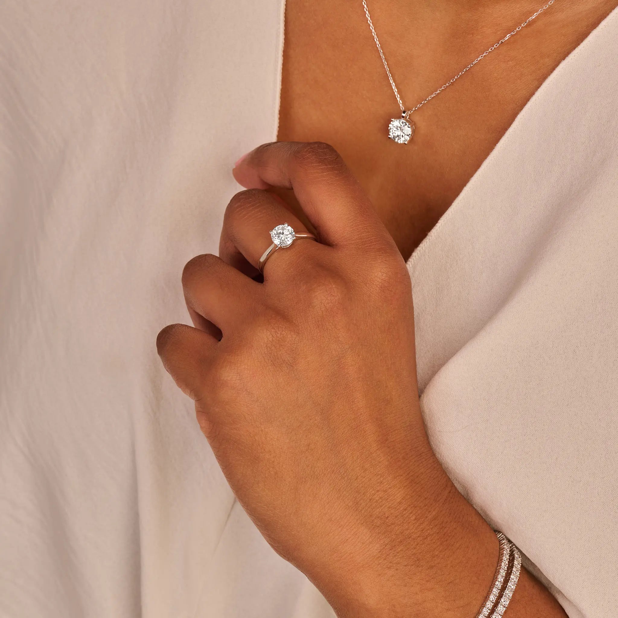 Solitaire collier · 2.0 ct.