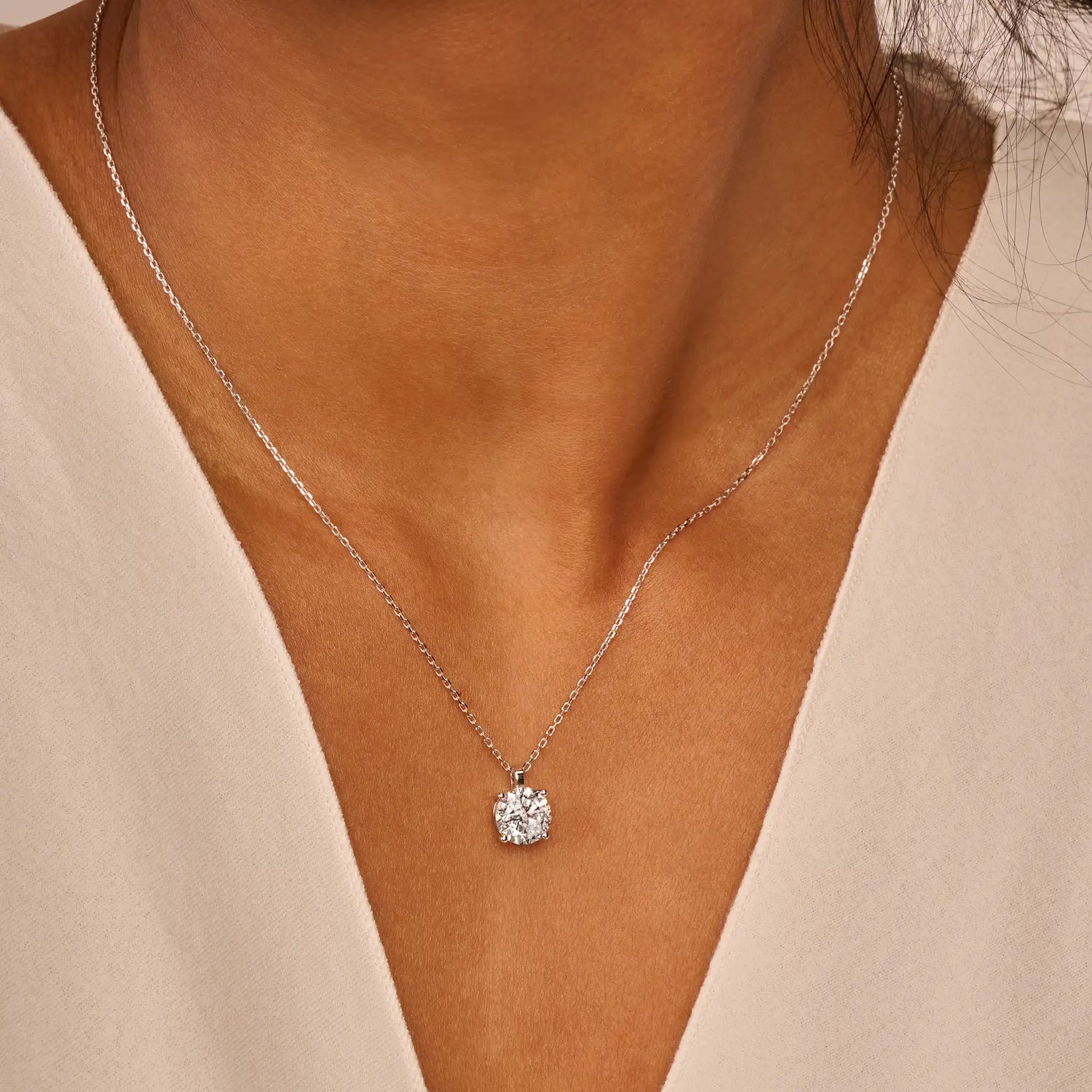 Solitaire collier · 2.0 ct.