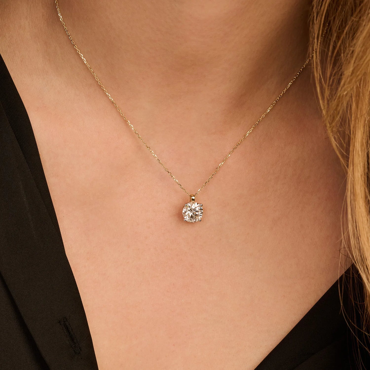 Solitaire collier · 2.0 ct.