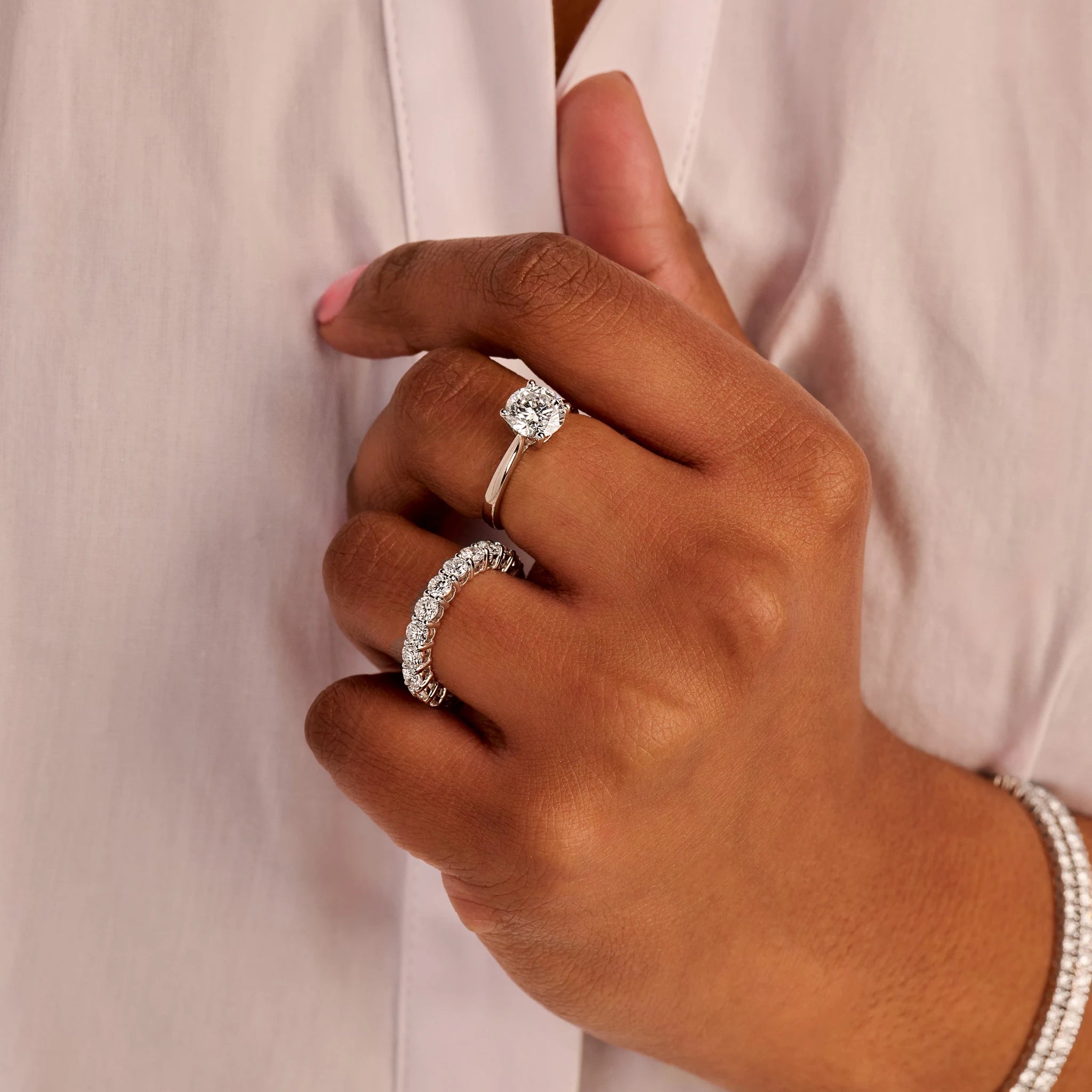 Diamanten eternity ring · 2.8 ct.