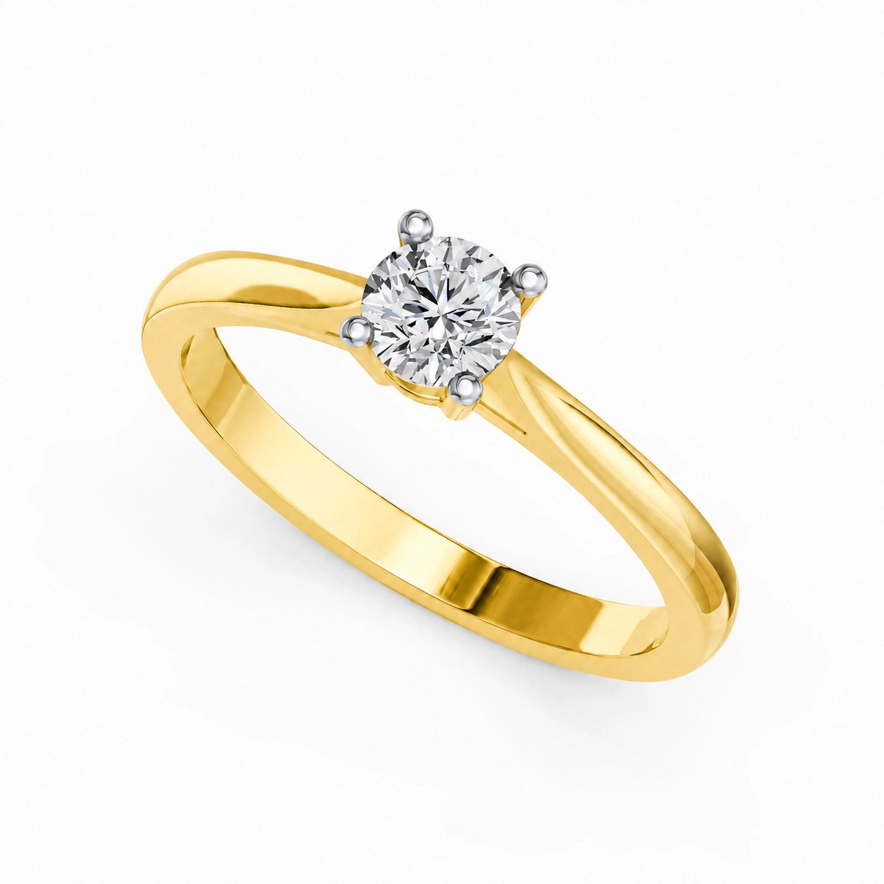 Ronde solitaire verlovingsring Classic · 0.5 ct.