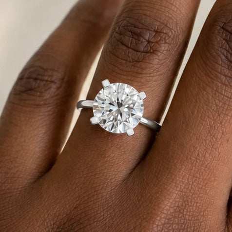Ronde solitaire verlovingsring Classic · 4.0 ct.