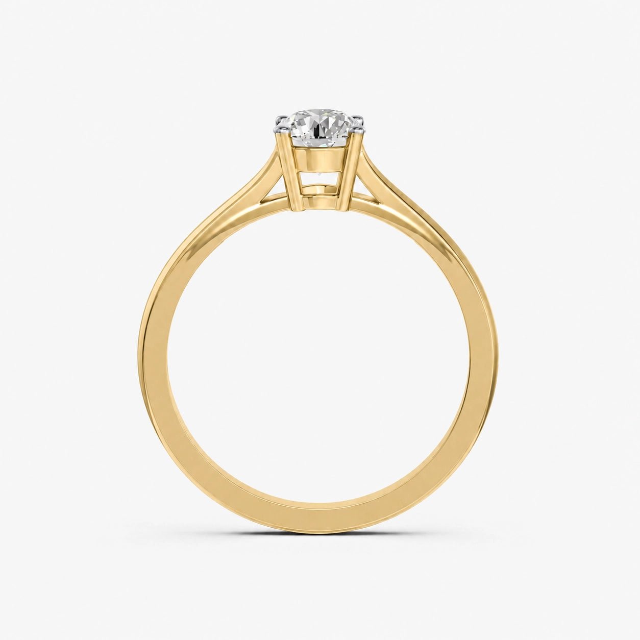 Ronde solitaire verlovingsring Classic · 0.5 ct.