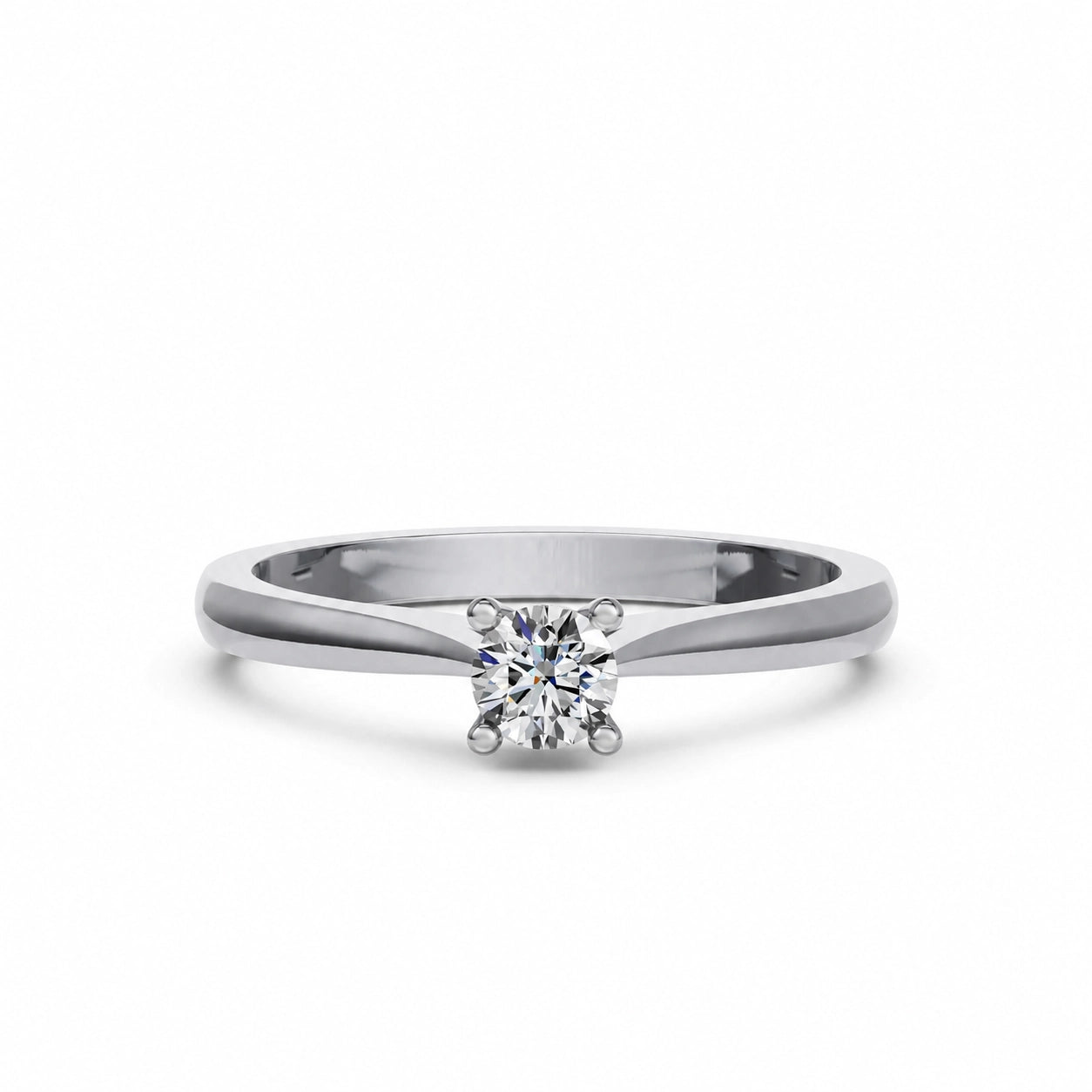 Ronde solitaire verlovingsring Classic · 0.5 ct.