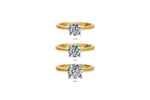 Louèn Diamonds 14k geelgouden solitaire ring met 1 lab grown diamant van 2.0 ct. technisch vergelijk met 1.0 en 1.5 carat