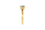Louèn Diamonds 14k geelgouden solitaire ring met 1 lab grown diamant van 1.5 ct. zijaanzicht kopse kant